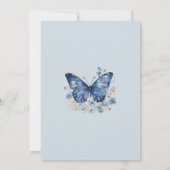 Een kleine vlinder is onderweg Baby shower Kaart (Achterkant)