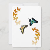 Een kleine vlinder is onderweg naar haar moderne d kaart (Achterkant)