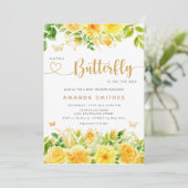 Een kleine vlinder is onderweg naar het gouden Bab Kaart (Staand voorkant)