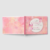 Een kleine vlinder is op de weg Baby shower Gastenboek (Volledig)