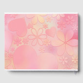 Een kleine vlinder is op de weg Baby shower Gastenboek (Achterkant)