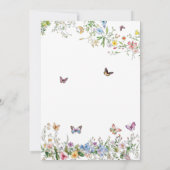 Een kleine vlinder is op de weg roze kleurrijk kaart (Achterkant)