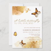 Een kleine vlinder is op weg naar goud kaart (Voorkant)