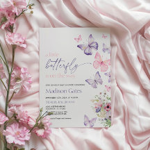 Een kleine vlinder is op weg Uitnodiging