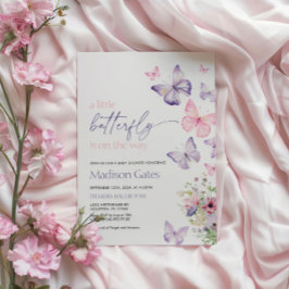 Een kleine vlinder is op weg Uitnodiging