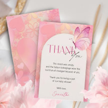 Een kleine vlinder op de weg Baby shower