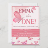 Een kleine vlinder verandert een uitnodiging (Voorkant)