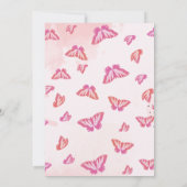 Een kleine vlinder verandert een uitnodiging (Achterkant)