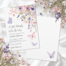 Een Kleine Vlinder Wildflower Baby Shower