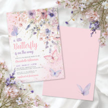 Een Kleine Vlinder Wildflower Baby Shower