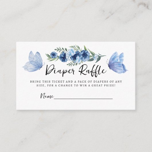 Een kleine vlinderblauwe druppelaar informatiekaartje (Voorkant)