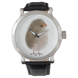 Een kleine vogel in een horloge. horloge