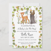 Een kleine vogel vertelde me Baby shower uitnodigi Kaart (Voorkant)