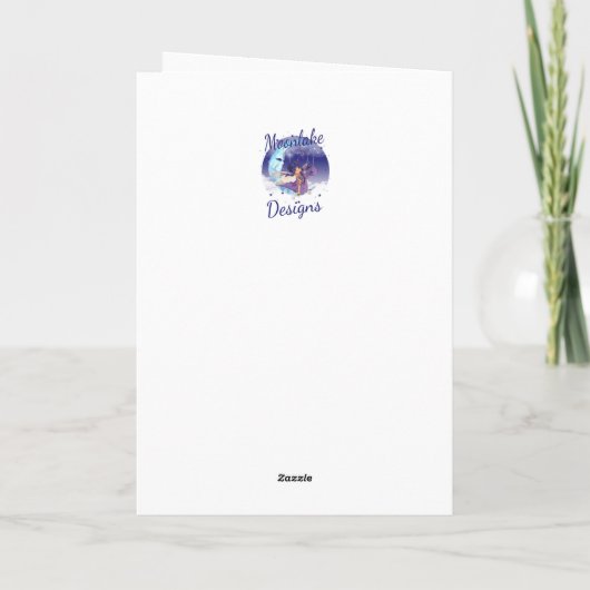 Een kleine vogel vertelde me dat het je verjaardag bedankkaart (Achterkant)