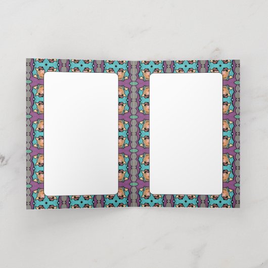 Een kleine vogel vertelde me Happy Birthday Folie Wenskaart (Binnenlaag)