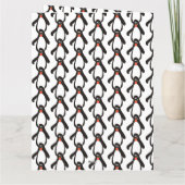 Een kleine vogel vertelde me Penguins Happy Birthd Kaart (Achterkant)