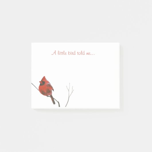 Een kleine vogel vertelde me post-it® notes (Voorkant)