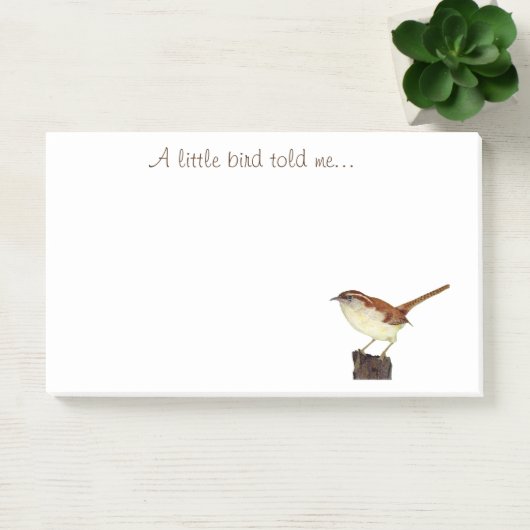 Een kleine vogel vertelde me post-it® notes (Kantoor)