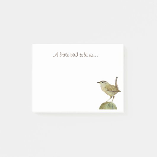 Een kleine vogel vertelde me post-it® notes (Voorkant)