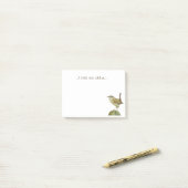 Een kleine vogel vertelde me post-it® notes (Op bureau)