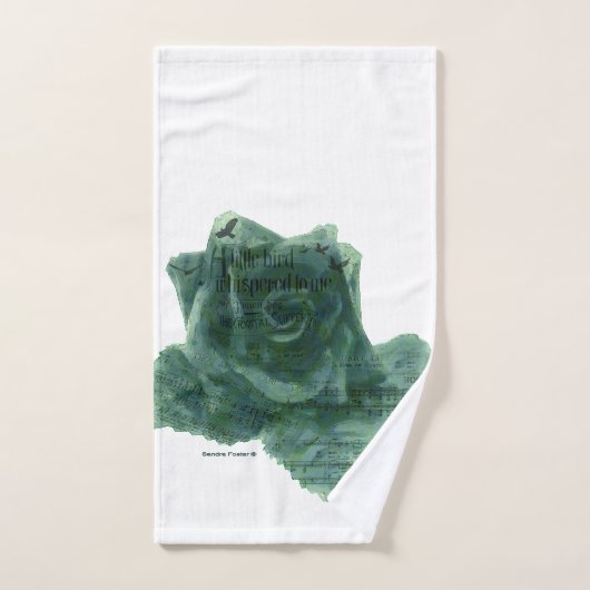 Een kleine vogel vertelde me Roos Bad Handdoek (Handdoek)