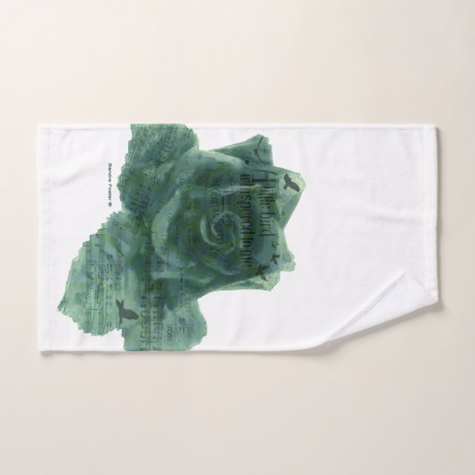 Een kleine vogel vertelde me Roos Bad Handdoek (Handdoek)