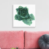 Een kleine vogel vertelde me Roos Canvas Afdruk (Insitu (Woonkamer))