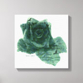 Een kleine vogel vertelde me Roos Canvas Afdruk (Voorkant)