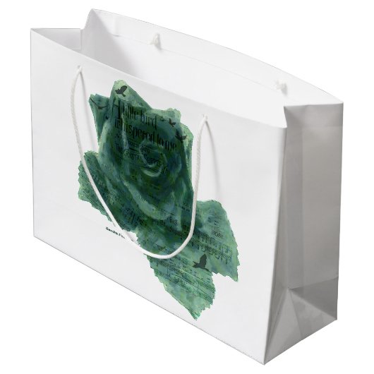 Een kleine vogel vertelde me Roos Groot Cadeauzakje (Achterkant Gekanteld)