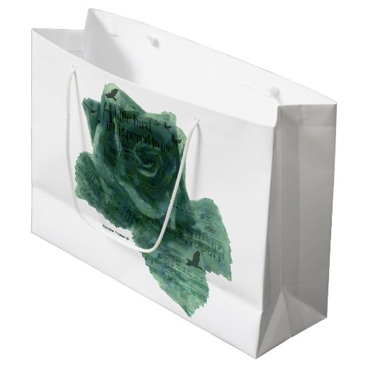 Een kleine vogel vertelde me Roos Groot Cadeauzakje (Voorkant Gekanteld)