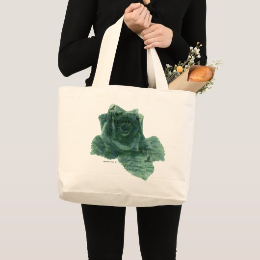Een kleine vogel vertelde me Roos Grote Tote Bag (Voorkant (product))