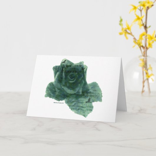 Een kleine vogel vertelde me Roos Kaart (Gele Bloem)