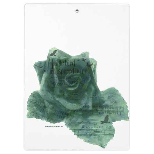 Een kleine vogel vertelde me Roos Klembord (Achterkant)