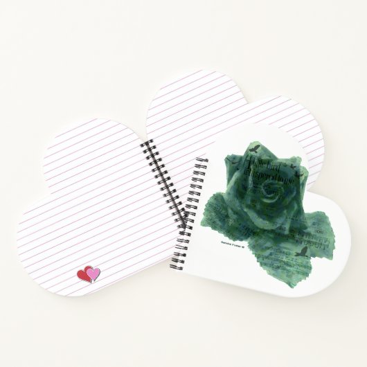 Een kleine vogel vertelde me Roos Notitieboek (Binnen)