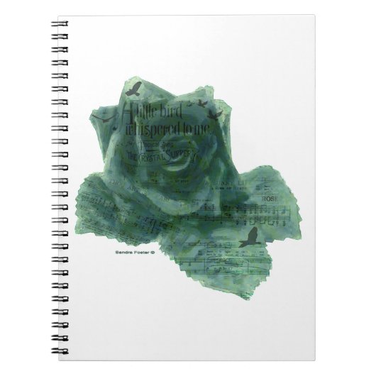 Een kleine vogel vertelde me Roos Notitieboek (Voorkant)