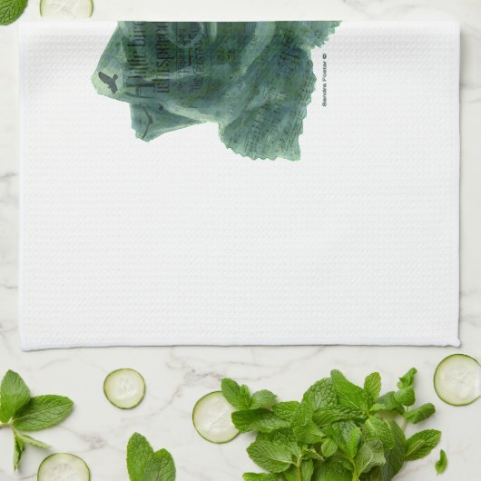 Een kleine vogel vertelde me Roos Theedoek (Gevouwen)