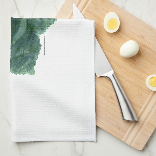 Een kleine vogel vertelde me Roos Theedoek (Quarter Fold)