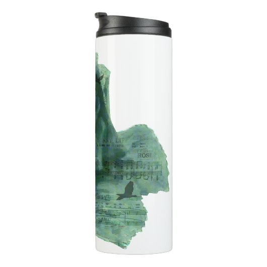 Een kleine vogel vertelde me Roos Thermosbeker (Geroteerd rechts)