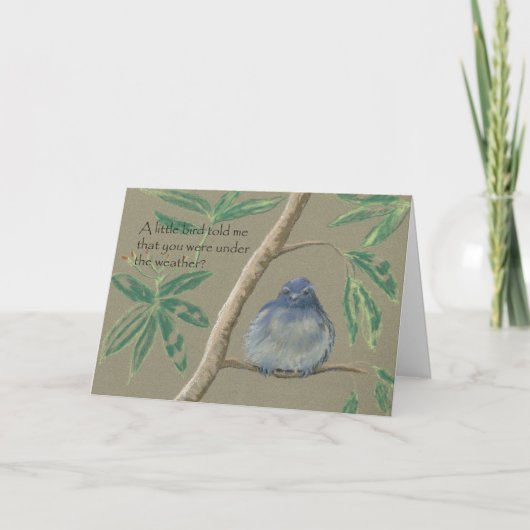 Een kleine Vogel vertelde me, wordt goed spoedig Kaart (Voorkant)