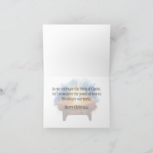 Een kleine vonk in een wereld van Lichtkribbe Kers Kaart (Binnen)