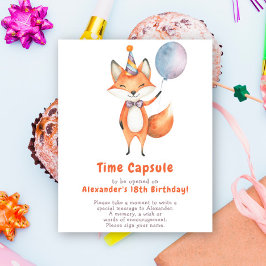 Een kleine vos-tijdscapsule 1e verjaardag Poster