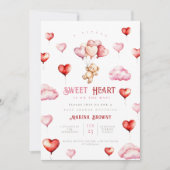 Een kleine vriendin is op weg naar een babyshowerf kaart (Voorkant)