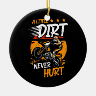 Een kleine vuile motorfiets nooit hurt Dirt Bike Keramisch Ornament