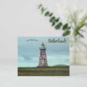 Een Kleine Vuurtoren in Stavoren Nederland Briefkaart (Staand voorkant)
