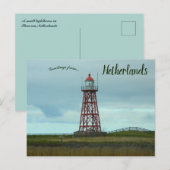 Een Kleine Vuurtoren in Stavoren Nederland Briefkaart (Voorkant / Achterkant)