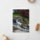 Een Kleine Waterval Notitiekaartje (Voorkant / Achterkant in situ)