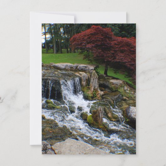 Een Kleine Waterval Notitiekaartje (Voorkant)