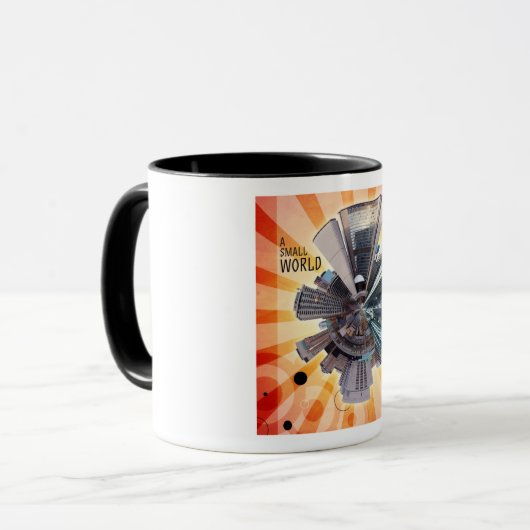 Een kleine wereld mok (Voorkant links)