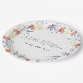 Een kleine Wildbloem is onderweg Papieren Bordje (Gekanteld)