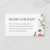 Een kleine Wilde Baby shower Boeken voor Baby Informatiekaartje (Voorkant)